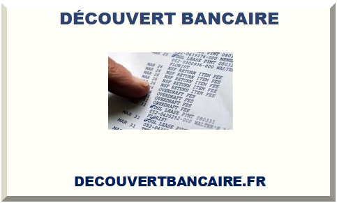 DÉCOUVERT BANCAIRE 2025